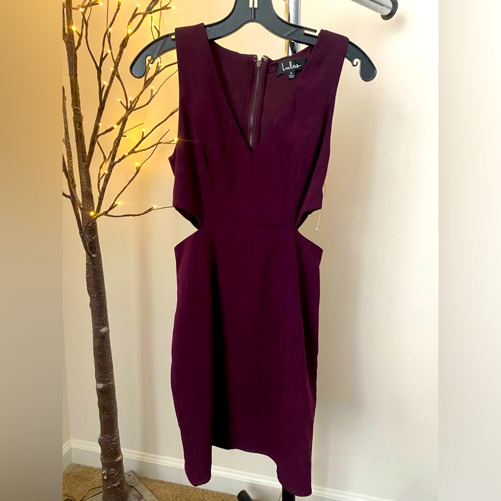 Lulus Lovely Wine Colored Dress